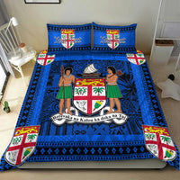 (Custom Personalised) Fiji Bedding Set Blue And Black Style No.1 LT6 - Polynesian Pride