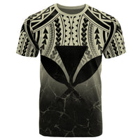 Hawaii Polynesian Kanaka Map Eruption T Shirt Roman Style Beige - Polynesian Pride