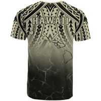 Hawaii Polynesian Kanaka Map Eruption T Shirt Roman Style Beige - Polynesian Pride