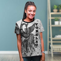Tokelau T Shirt Polynesian Phoenix Bird, Fairytales Bird Black - Polynesian Pride