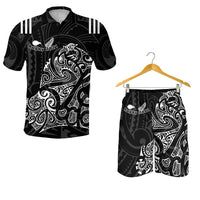 Combo Polo Shirt and Men Short Aotearoa Super Rugby Maori Kiwi 5XL - Polynesian Pride