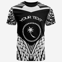 Chuuk T Shirt Unique Eagle Feather Texture BlackWhite Unisex Black&White - Polynesian Pride