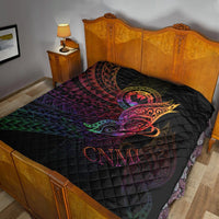 Northern Mariana Islands Premium Quilt - Butterfly Polynesian Style - Polynesian Pride