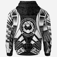 CNMI All Over Hoodie Black Tattoo Style - Polynesian Pride