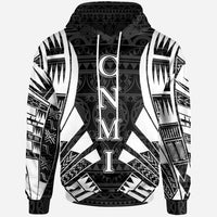 CNMI All Over Hoodie Black Tattoo Style Unisex Black - Polynesian Pride