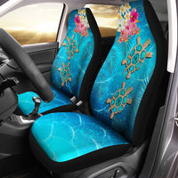 Hawaii Turtle Ocean Tropical Flowers Car Seat Covers - Siri Style - AH - Polynesian Pride