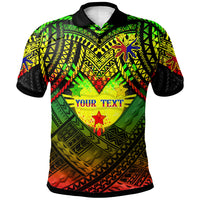 Philippines Polynesian Polo Shirt Custom Hope Begins In Your Home Reggae Style - Polynesian Pride