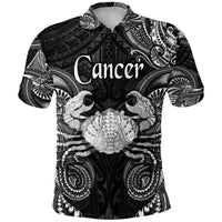 Cancer Zodiac Polynesian Polo Shirt Unique Style Black LT8 - Polynesian Pride