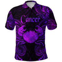 Cancer Zodiac Polynesian Polo Shirt Unique Style Purple LT8 - Polynesian Pride