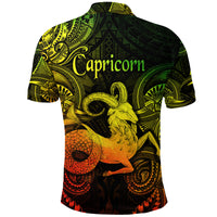 Capricorn Zodiac Polynesian Polo Shirt Unique Style Reggae LT8 - Polynesian Pride