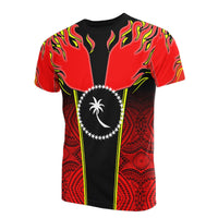 Chuuk T Shirt Micronesia Pattern With Fire Unisex Red - Polynesian Pride