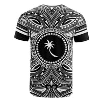 Chuuk T Shirt Chuuk Coat of Arms Polynesian White Black - Polynesian Pride