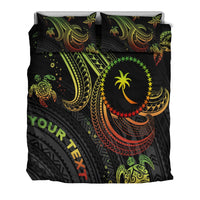 Chuuk Custom Personalised Bedding Set - Reggae Turtle - Polynesian Pride