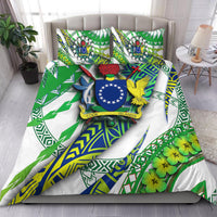 Cook Islands Bedding Set Artsy Style - White LT9 - Polynesian Pride