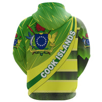 Custom Cook Islands Zip Hoodie Victorian Vibes - Polynesian Pride