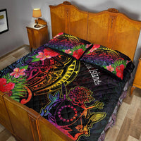 Cook Islands Quilt Bed Set - Tropical Hippie Style - Polynesian Pride