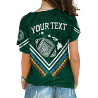 Personalised Hawaii Rainbow Warriors Cross Shoulder Shirt Simple Style LT7 - Polynesian Pride