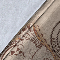 Palau Premium Blanket - Hibiscus Flowers Vintage Style - Polynesian Pride