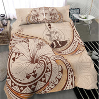Vanuatu Bedding Set - Hibiscus Flower Vintage Style - Polynesian Pride