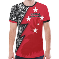Papua New Guinea All Over T Shirt Papua New Guinea Flag Polynesian Tattoo - Polynesian Pride