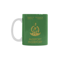 Vanuatu Passport White Mug One Style One Size Green - Polynesian Pride