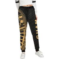 Guam Rising 1st Sweatpants (Gold) A6 Unisex 6XL Black - Polynesian Pride
