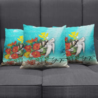 (Custom) Kanaka Maoli (Hawaiian) Pillow Cases - Ocean Turtle Hibiscus Personal Signature - Polynesian Pride