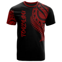 Tokelau T Shirt Tokelauan Tatau Red Patterns Unisex Black - Polynesian Pride