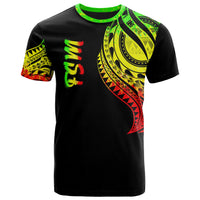 Federated States of Micronesia T Shirt FSM Tatau Reggae Patterns Unisex Black - Polynesian Pride