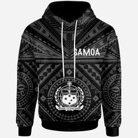 Samoa Hoodie Samoa Seal In Polynesian Tattoo Style Unisex Black - Polynesian Pride
