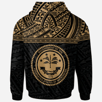 Federated States of Micronesia All Over Hoodie Gold Style - Polynesian Pride
