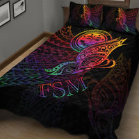 Federated States of Micronesia Quilt Bed Set - Butterfly Polynesian Style - Polynesian Pride