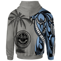 Federated States of Micronesia Zip up Hoodie Classical Coconut Tree - Polynesian Pride