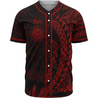 Federated States of Micronesia Baseball Shirt - Red Wings Style Unisex Gold - Polynesian Pride