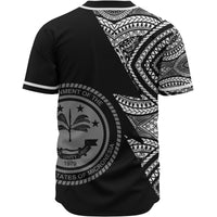 Federated States of Micronesia Custom Personalized Baseball Shirt - Flash Style White - Polynesian Pride