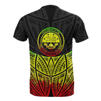 Federated States of Micronesia Polynesian Custom T Shirt Reggae Pride Map and Seal - Polynesian Pride