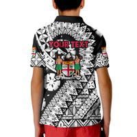 Custom Fiji Day Polo Shirt Masi Kesa Black Style LT9 - Polynesian Pride