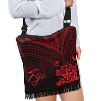 Fiji Boho Handbag - Red Color Cross Style - Polynesian Pride