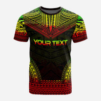 Fiji Custom T Shirt Fijian Coat of Arms Polynesian Chief Tattoo Reggae Version - Polynesian Pride