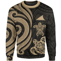 Tokelau Sweater - Gold Tentacle Turtle Unisex Gold - Polynesian Pride