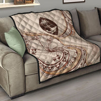 Guam Premium Quilt - Hibiscus Flowers Vintage Style - Polynesian Pride