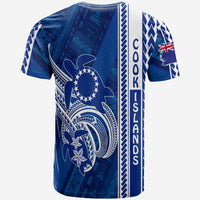 Cook Islands Turtle With Polynesian Geometrical Pattern T Shirt LT7 - Polynesian Pride