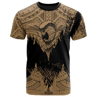 Hawaii Polynesian Warrior Ikaika T Shirt Benjamin Style Gold - Polynesian Pride