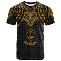 Guam T Shirt Polynesian Armor Style Gold Unisex Art - Polynesian Pride
