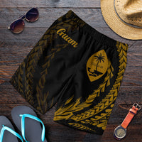 Guam Men's Shorts - Wings Style Black - Polynesian Pride