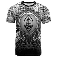Guam T Shirt Circle Pattern Black Unisex Black - Polynesian Pride