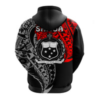 Siva Samoa Zip Hoodie Samoan Dance Mix Red Polynesian LT13 - Polynesian Pride