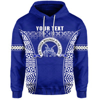 Custom Taufaahau Pilolevu Hoodie Ngatu Tongan LT13 Unisex Blue - Polynesian Pride