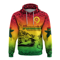 Vanuatu Peaceful Hoodie Independence Anniversary LT13 - Polynesian Pride