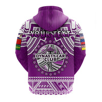 Custom Dynasty Family Hoodie Purple Polynesian Pattern LT14 - Polynesian Pride